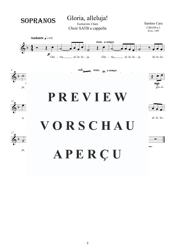 Produktgalerie: Seite 4 von 7 Gloria, alleluja, , Eucharistische Gesang Gemischter Chor