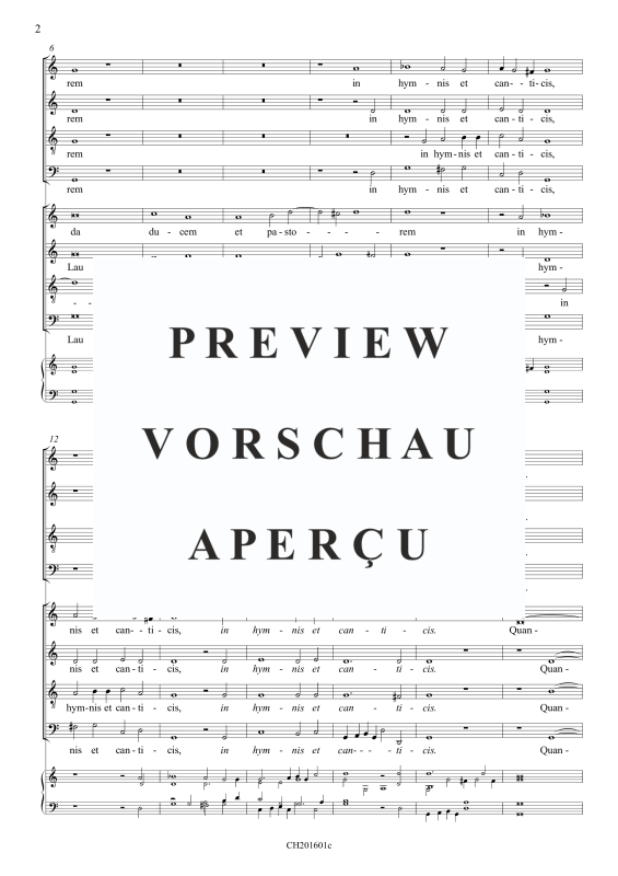 gallery: Lauda Sion Salvatorem, , Gemischter Chor 8-stimmig und BC