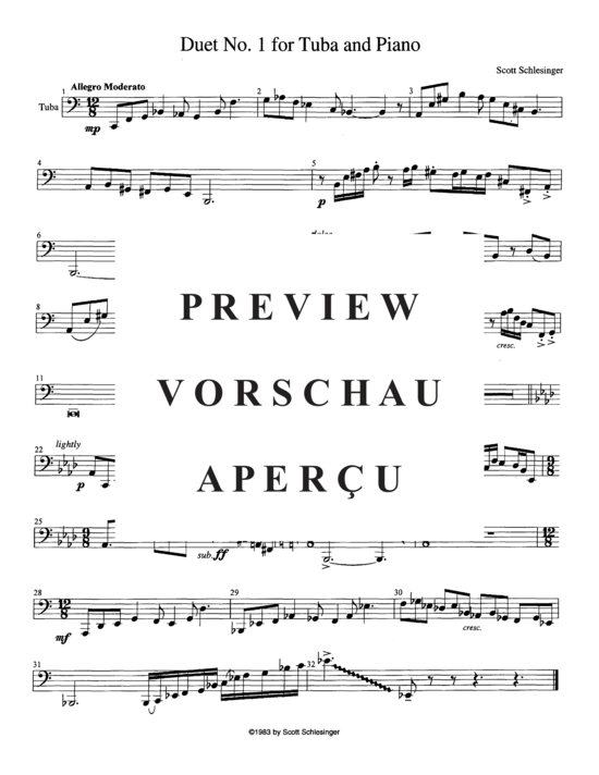 Product gallery: Page 11 of 13 Two Duets , , (tuba + piano)