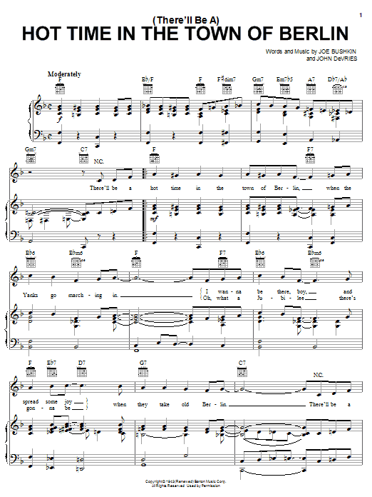Produktbild zu: (There'll Be A) Hot Time In The Town Of Berlin