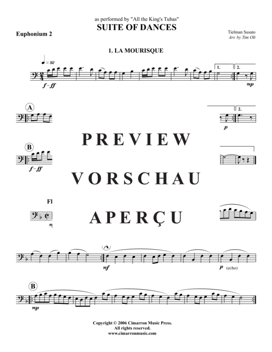 Product gallery: Page 15 of 21 Suite of Dances - 5 Sätze , , (Tuba Quartet: 2x Baritone, 2xTuba)