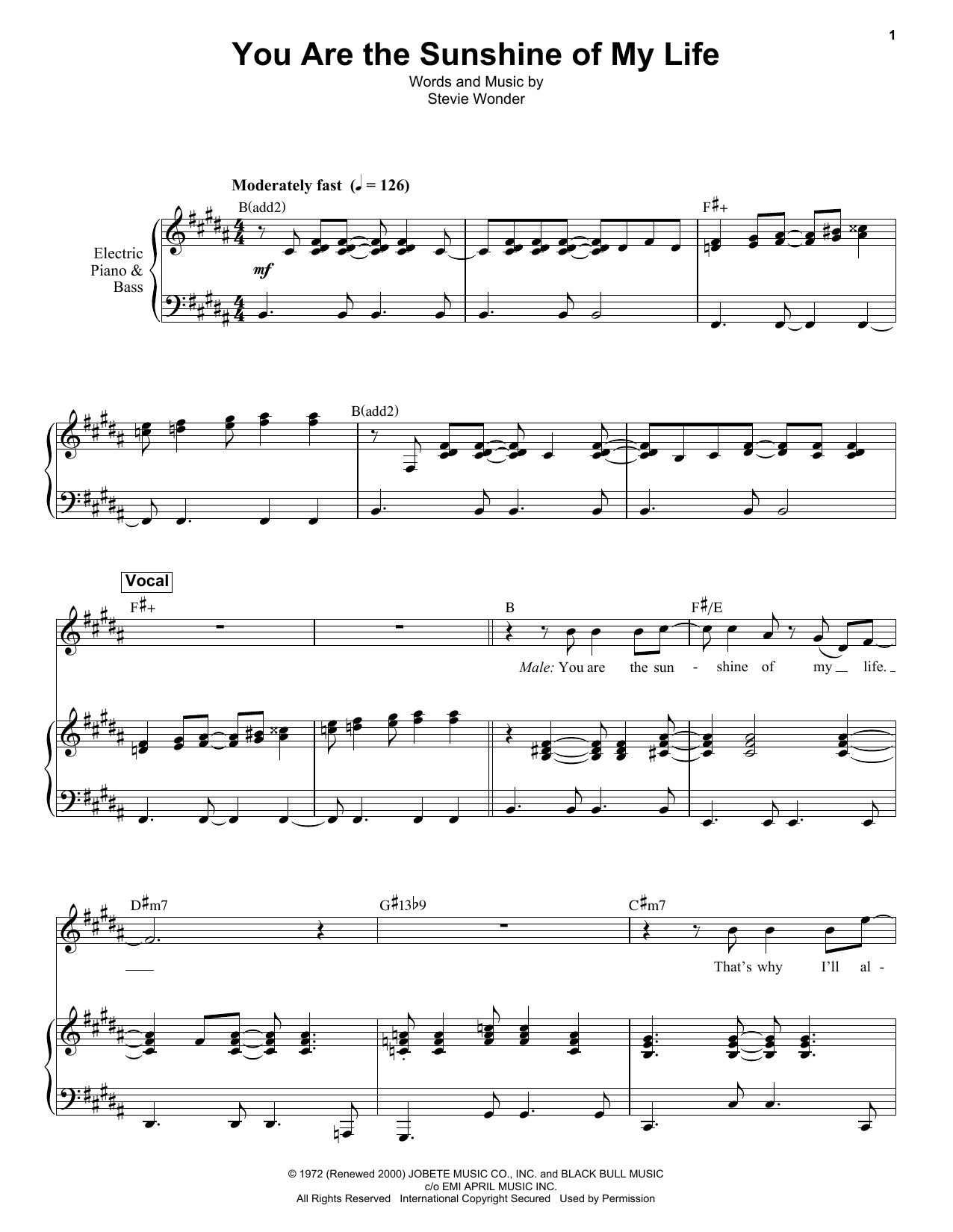 Product gallery: Page 1 of 1 You Are The Sunshine Of My Life, Stevie Wonder