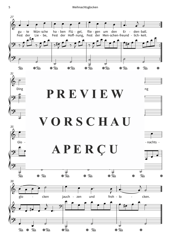 Produktgalerie: Seite 7 von 7 Weihnachtsglocken, , Gesang und Klavier