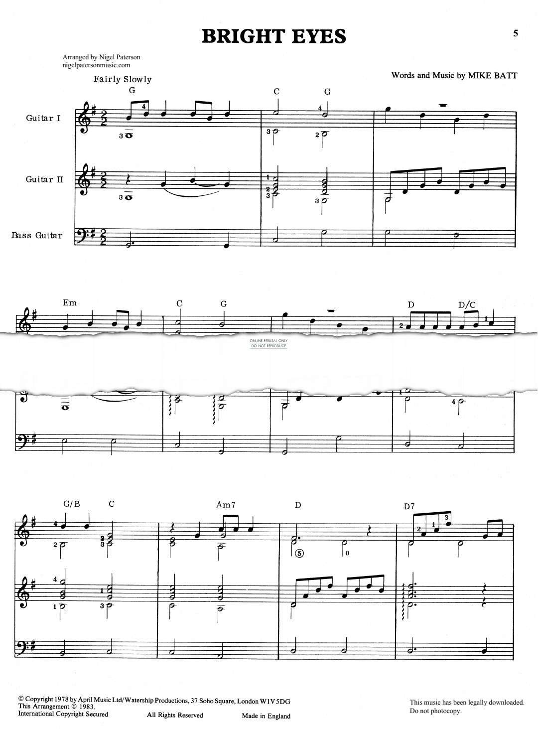 Product gallery: Page 1 of 1 Bright Eyes, Mike Batt