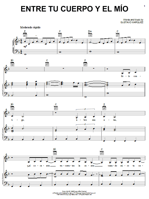 Produktgalerie: Seite 1 von 1 Entre Tu Cuerpo Y El Mio, Milly Quezada, Gesang, Gitarre, Klavier