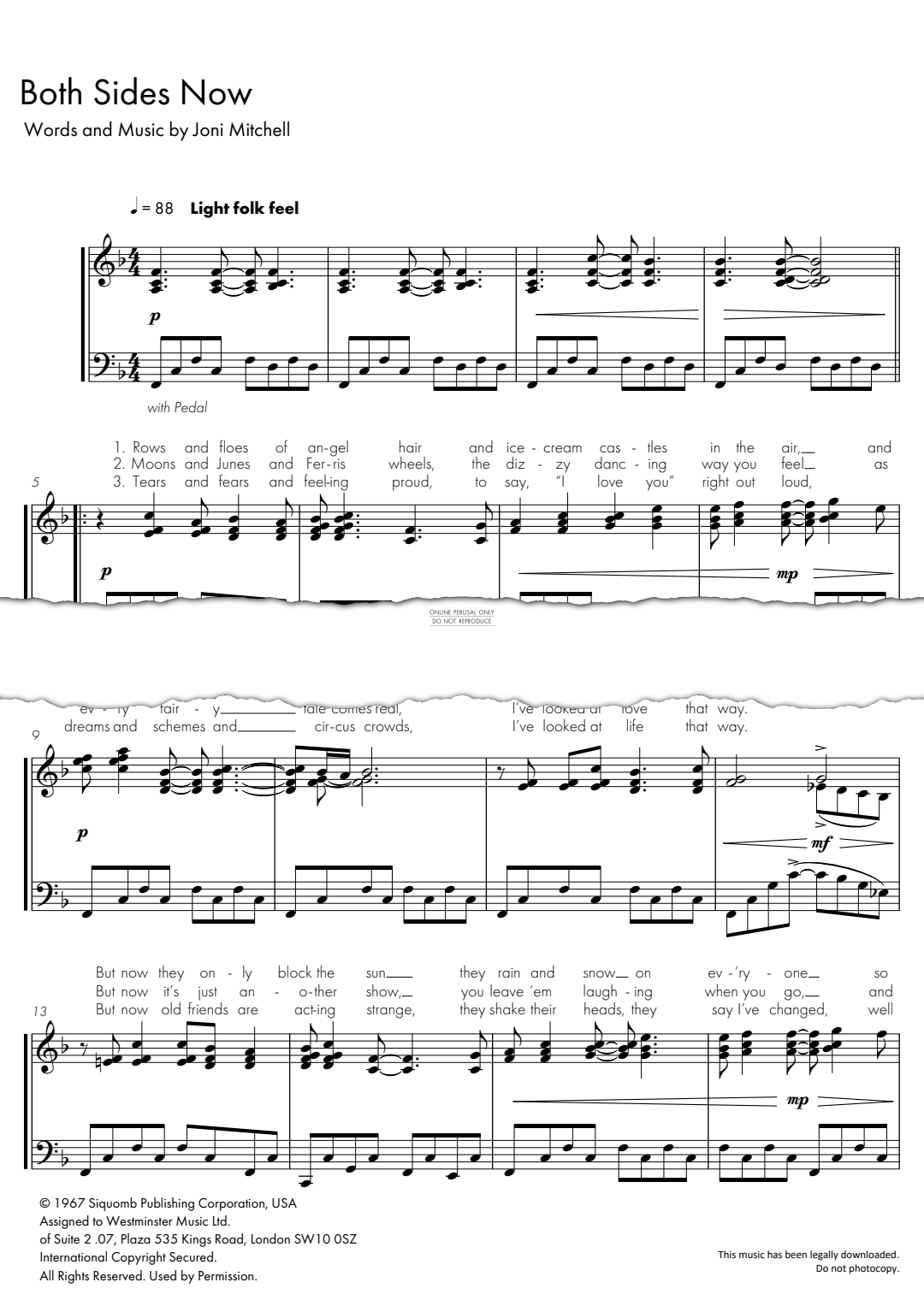 Product gallery: Page 1 of 1 Both Sides Now, Joni Mitchell