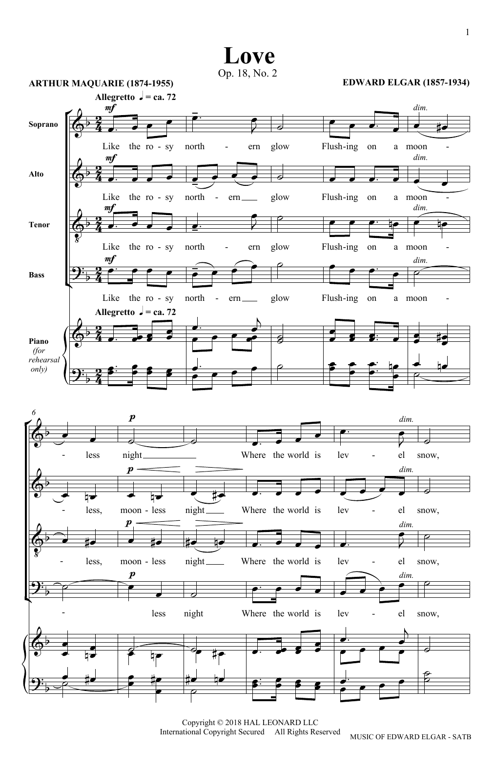Produktbild zu: Love (arr. Philip Lawson)