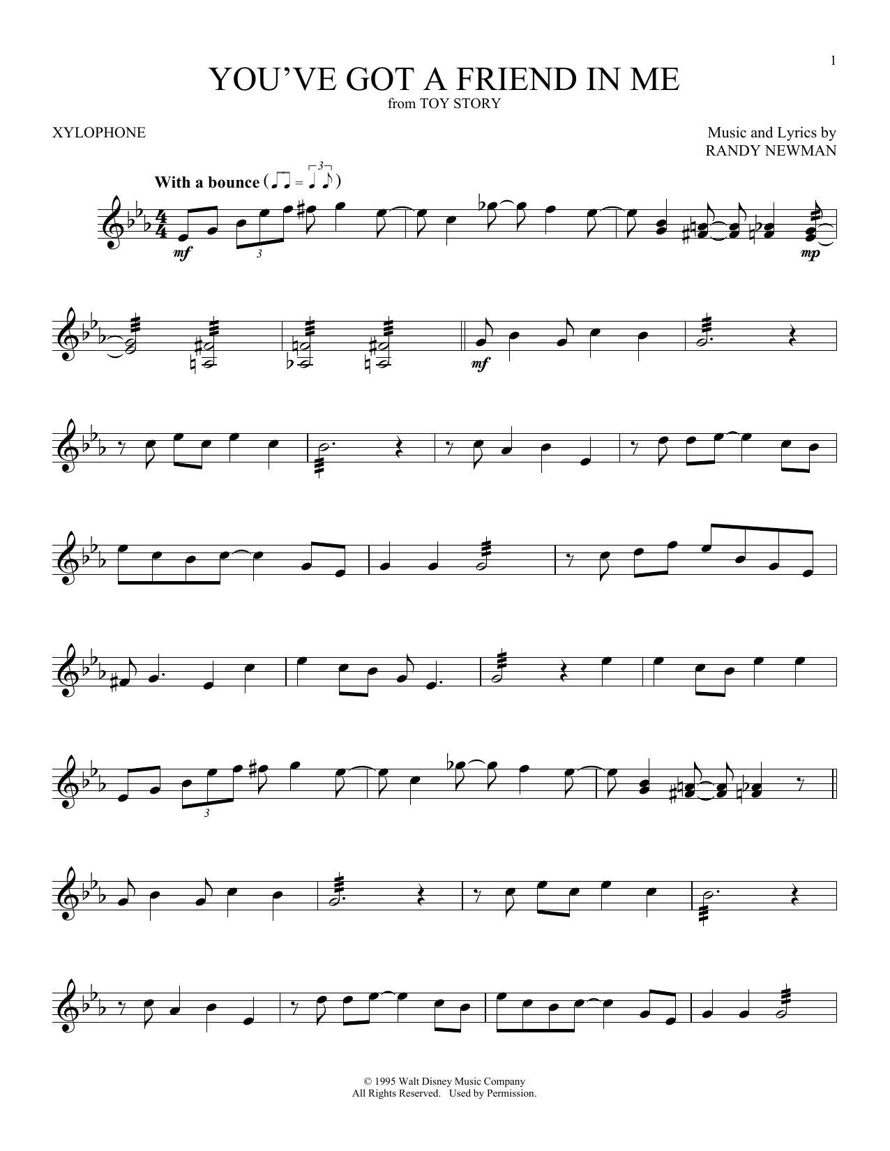 Produktbild zu:  You've Got A Friend In Me (from Toy Story) - Randy Newman