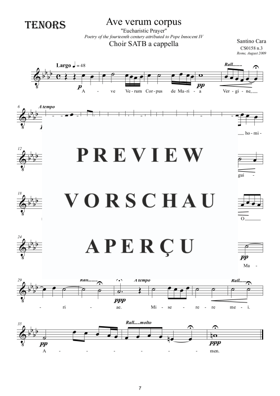 Produktgalerie: Seite 8 von 9 Ave verum corpus, , Gemischter Chor