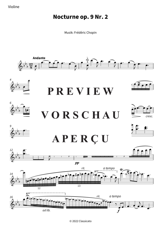 gallery: Nocturne op. 9 Nr. 2 , , (Violine + Klavier)