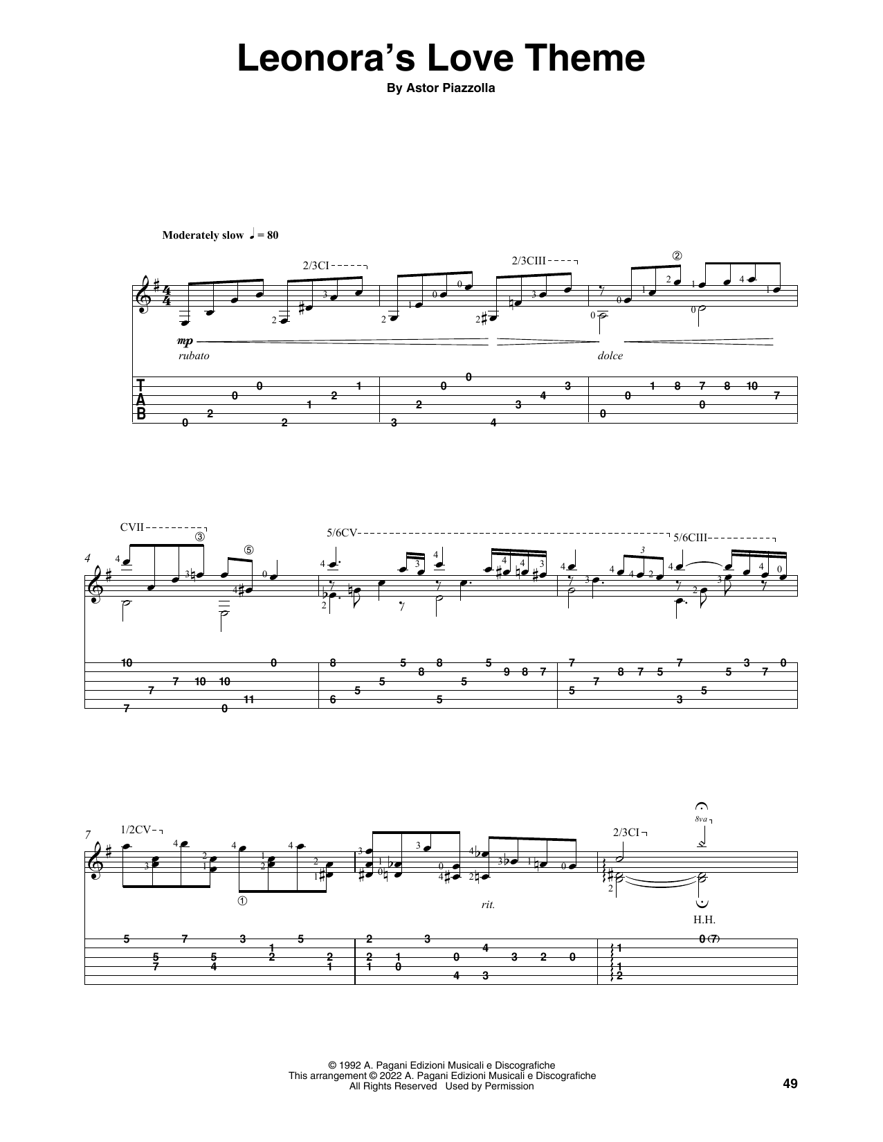 Produktbild zu: Leonora's Love Theme (arr. Celil Refik Kaya)