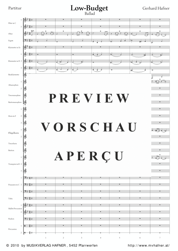 Product gallery: Page 6 of 11 Low-Budget, , (large wind orchestra)