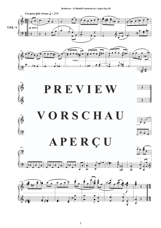 Produktgalerie: Seite 8 von 11 Six Variations in F major Op.34 for Piano, , Klavier Solo