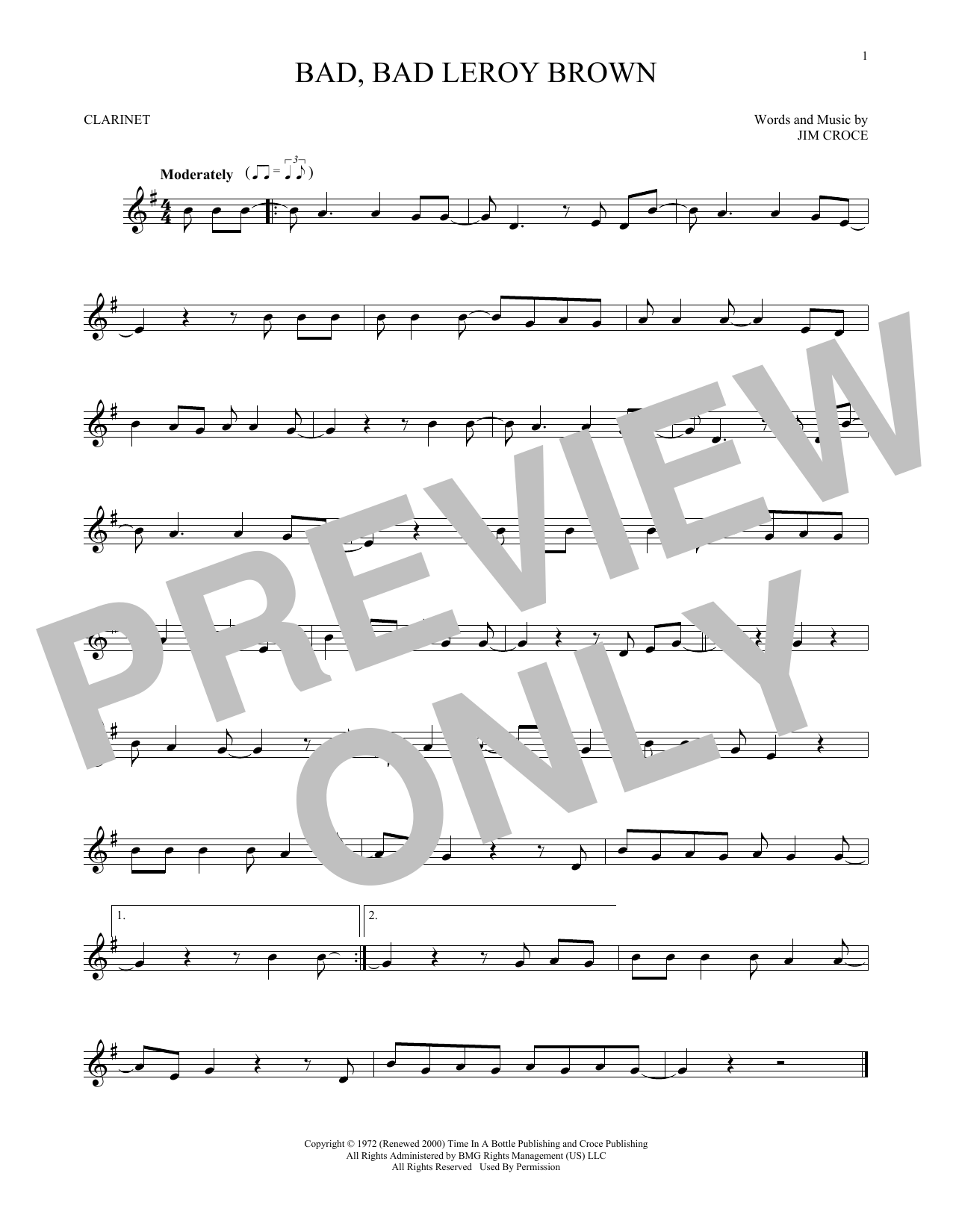 Product gallery: Page 1 of 1 Bad, Bad Leroy Brown, Jim Croce