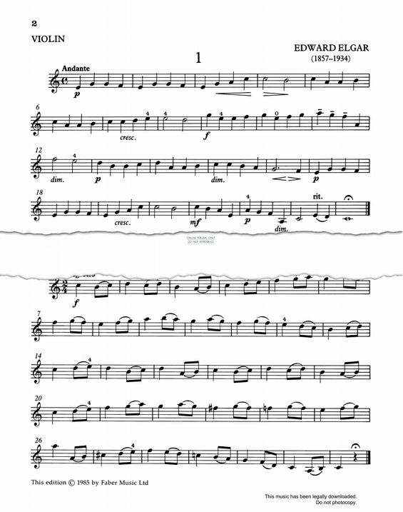 Product gallery: Page 1 of 1 6 Easy Pieces Op.22, Edward Elgar