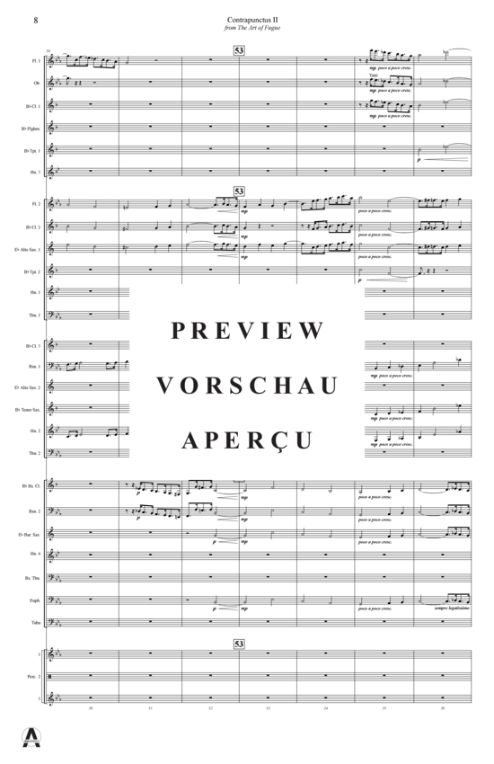 Produktgalerie: Seite 11 von 15 Contrapunctus 2 aus Kunst der Fuge , , (Concert Band)