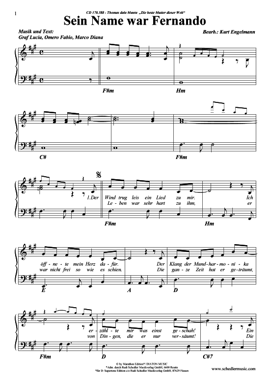 Produktbild zu: Sein Name war Fernadno Thomas dala Mauta