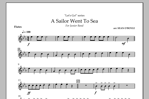 Produktbild zu:  A Sailor Went To Sea - Flute - 