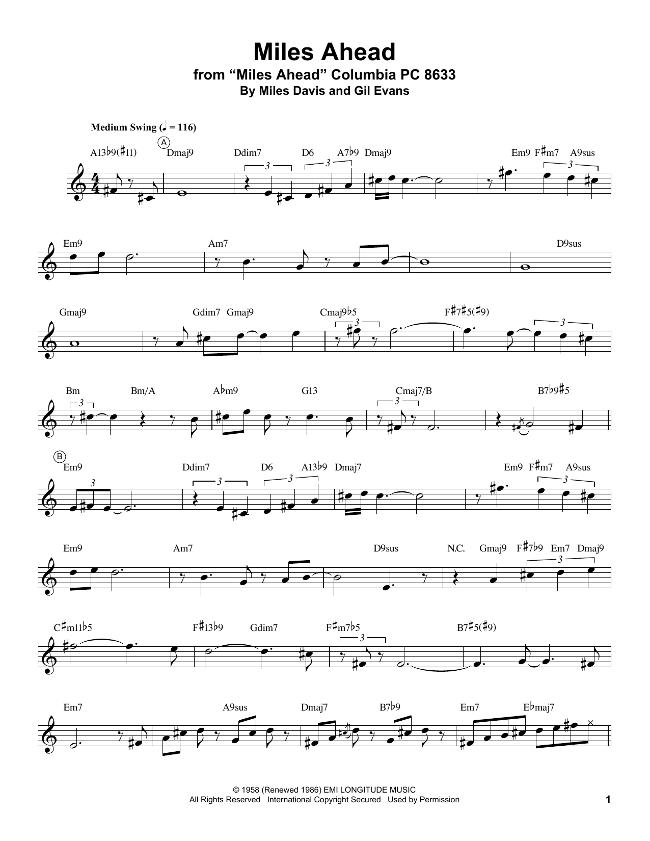 Produktgalerie: Seite 1 von 1 Miles Ahead, Miles Davis, Trompete