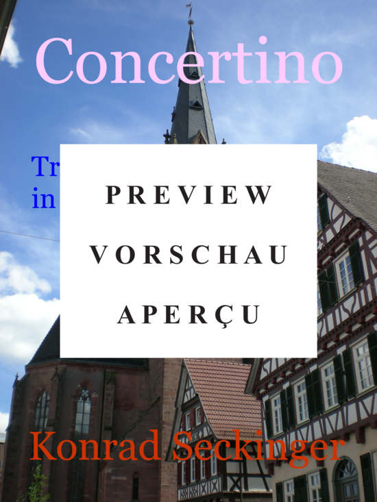 Produktgalerie: Seite 2 von 5 Concertino , , (Blechbläserquintett + Orgel) Trompete in C