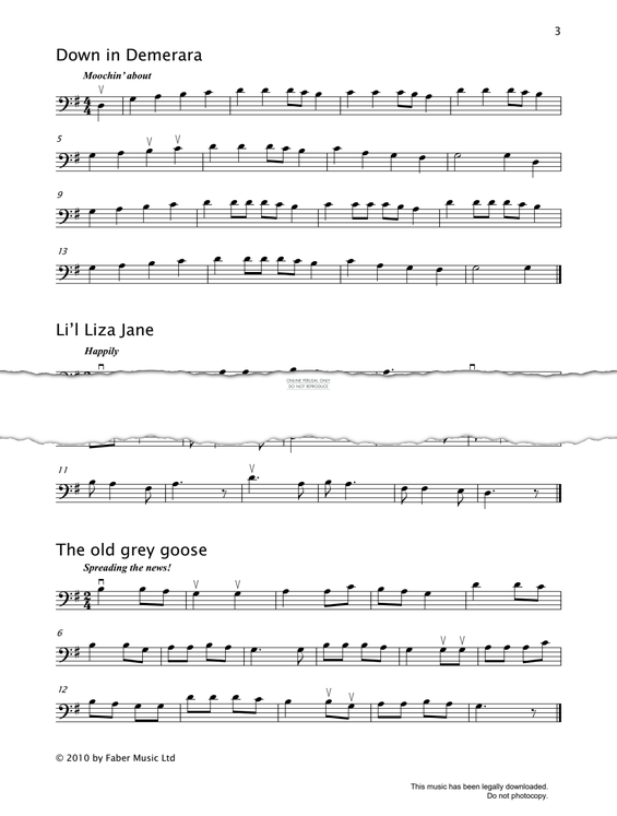 Produktgalerie: Seite 1 von 1 Down In Demerara, American Traditional, Violoncello