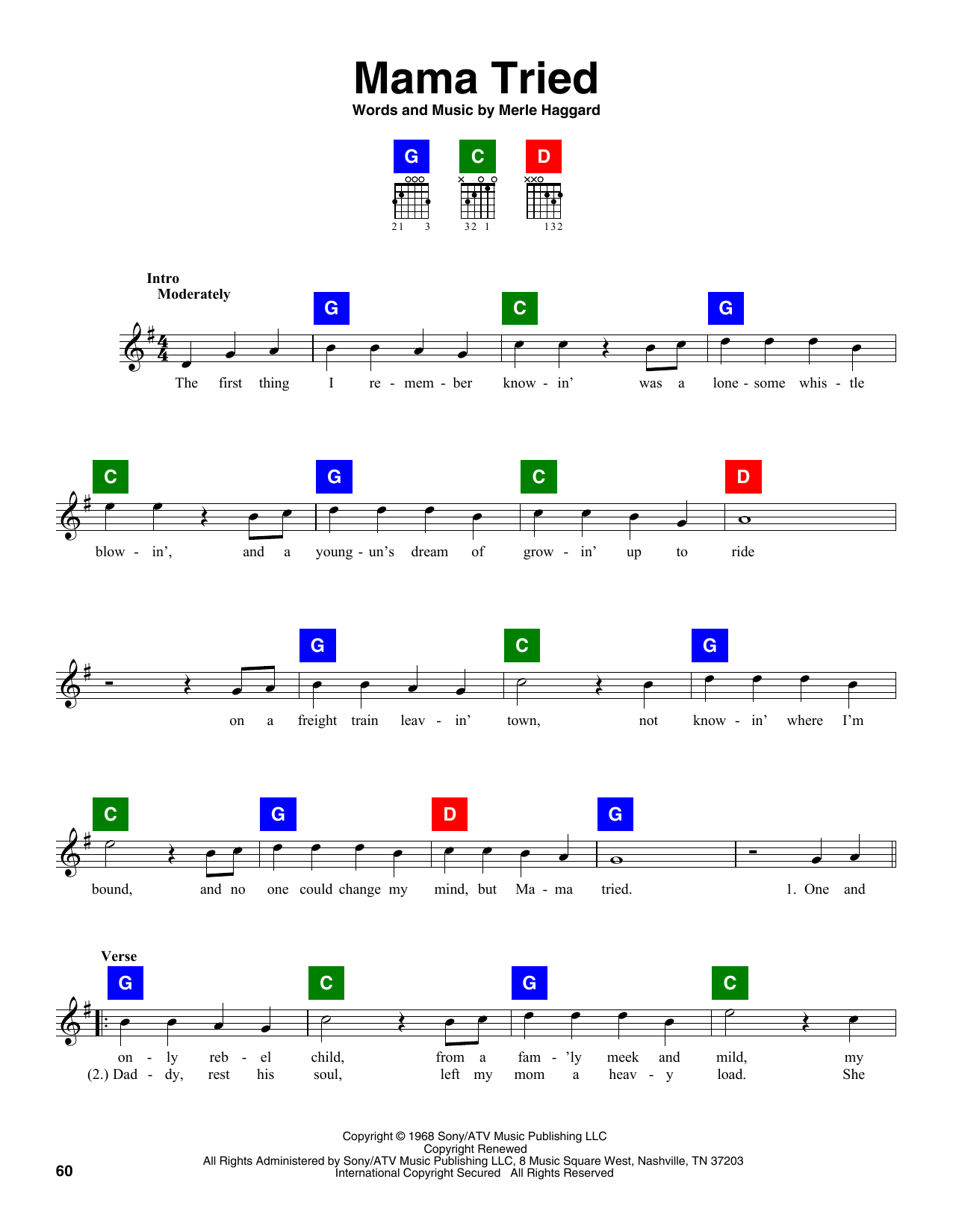 Product picture to:  Mama Tried - Merle Haggard