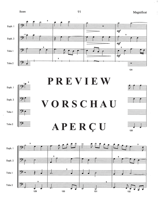 Produktgalerie: Seite 13 von 21 Magnificat , , (Tuba Quartett EETT)