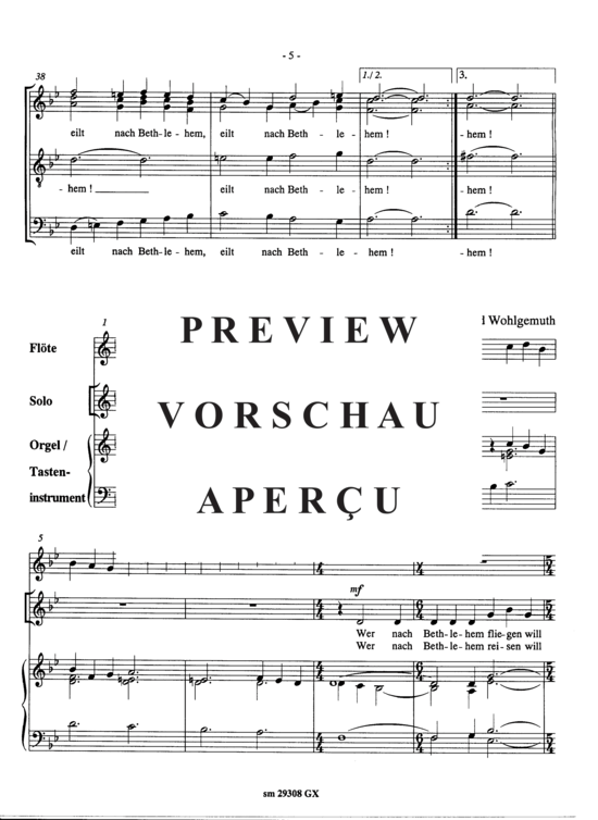 Product gallery: Page 7 of 15 Eilt nach Bethlehem , , (mixed choir, flute solo, organ)
