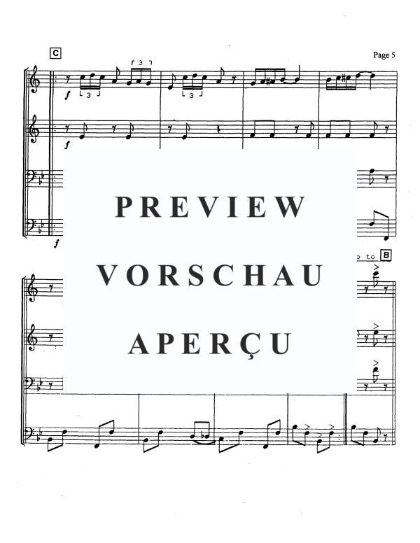 Produktgalerie: Seite 7 von 11 Cabbage Leaf Rag, , Blechbläser Quartett 2 Trompeten und 2 Posaunen