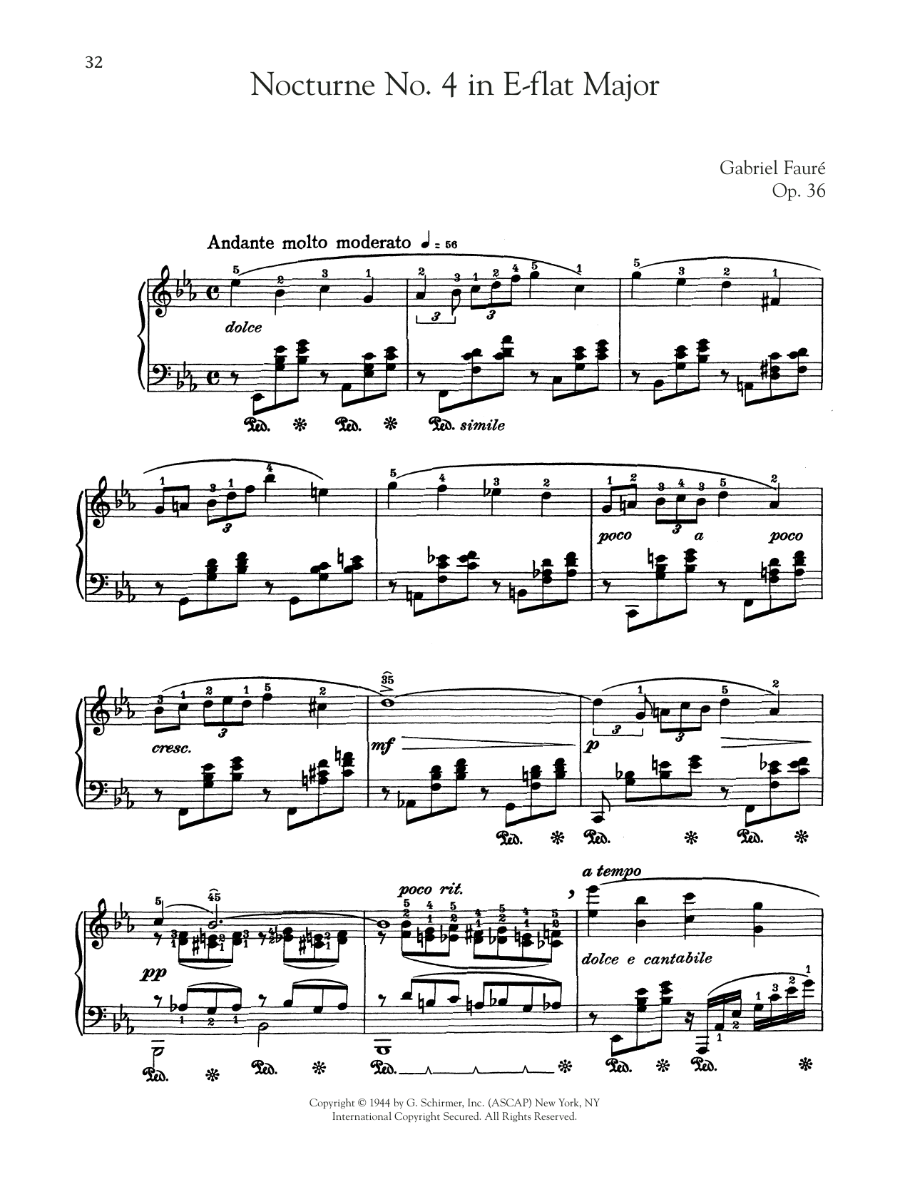 Produktbild zu: Nocturne In E-Flat Major, Op. 36, No. 4