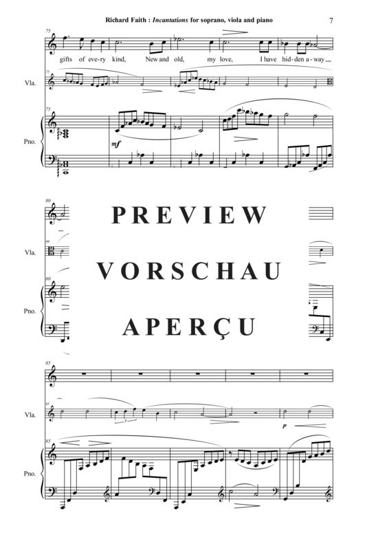 Product gallery: Page 8 of 21 Incantations , , (soprano, viola + piano)