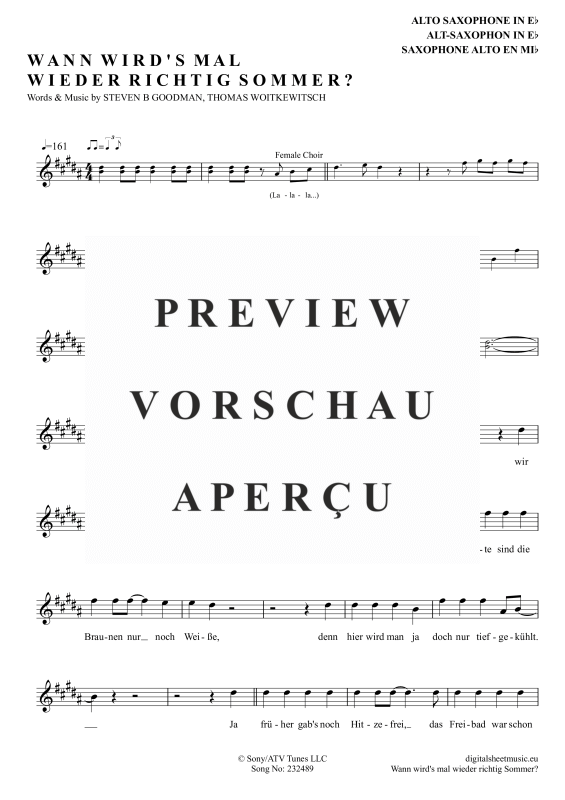 gallery: Wann wird’s mal wieder richtig Sommer , Carrell, Rudi, Altsaxophon