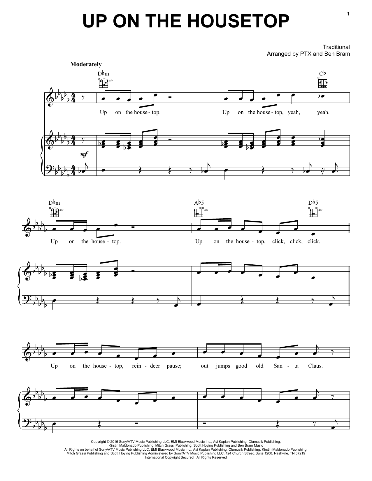 Product gallery: Page 1 of 1 Up On The Housetop, Pentatonix