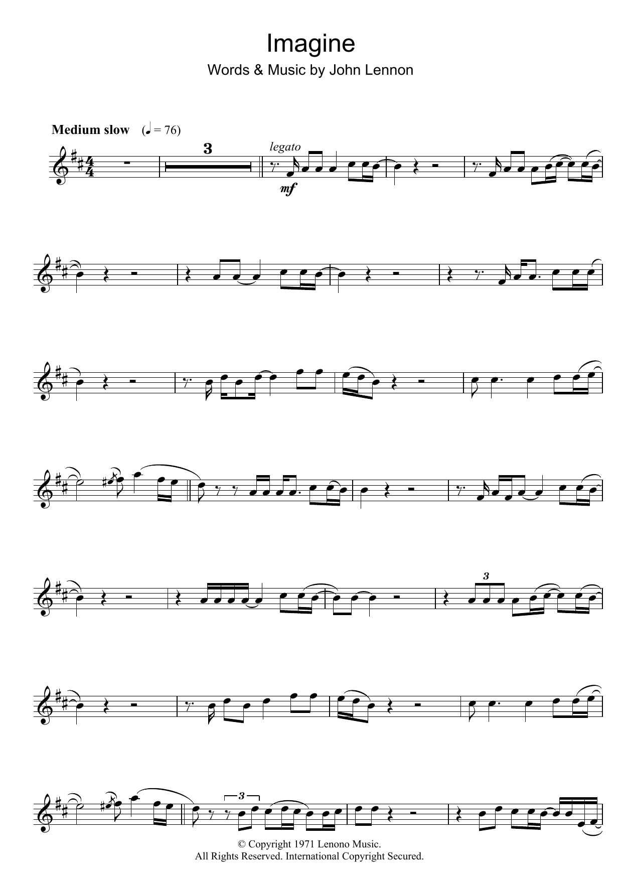 Produktgalerie: Seite 1 von 1 Imagine, John Lennon, Klarinette