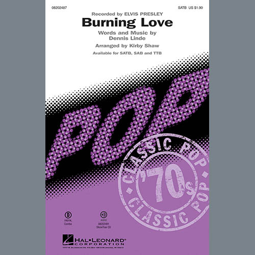 Produktbild zu: Burning Love (arr. Kirby Shaw)