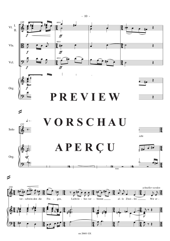 gallery: Wie schön leuchtet der Morgenstern, Partitur , , (Gemischter Chor, Sopran, Posaune, Streicher + Orgel)
