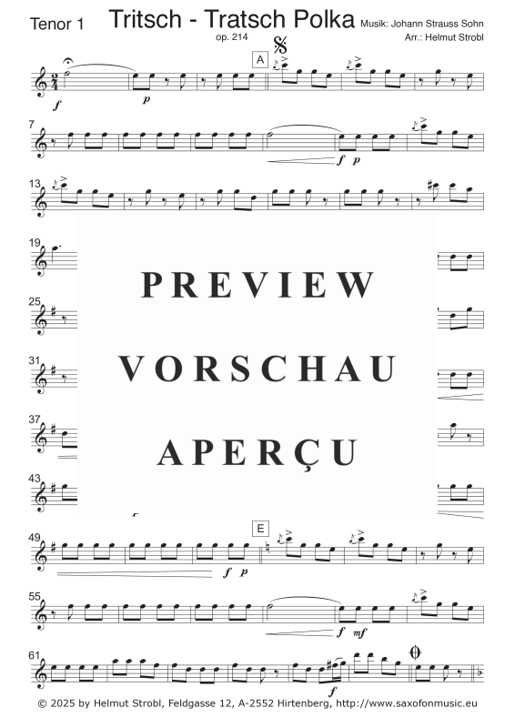 Produktgalerie: Seite 7 von 11 Tritsch-Tratsch, , Saxophon Quintett