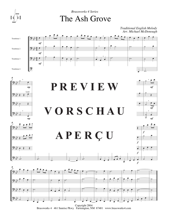 Product gallery: Page 2 of 6 The Ash Grove , , (Trombone Quartet)