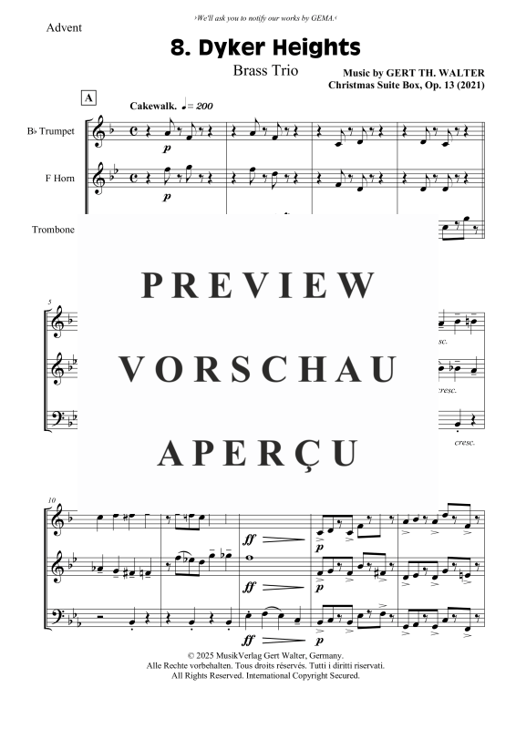Produktgalerie: Seite 2 von 6 Dyker Heights, , (Blechbläser Trio)