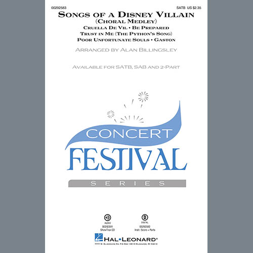 cover: Songs Of A Disney Villain (Choral Medley), Alan Billingsley