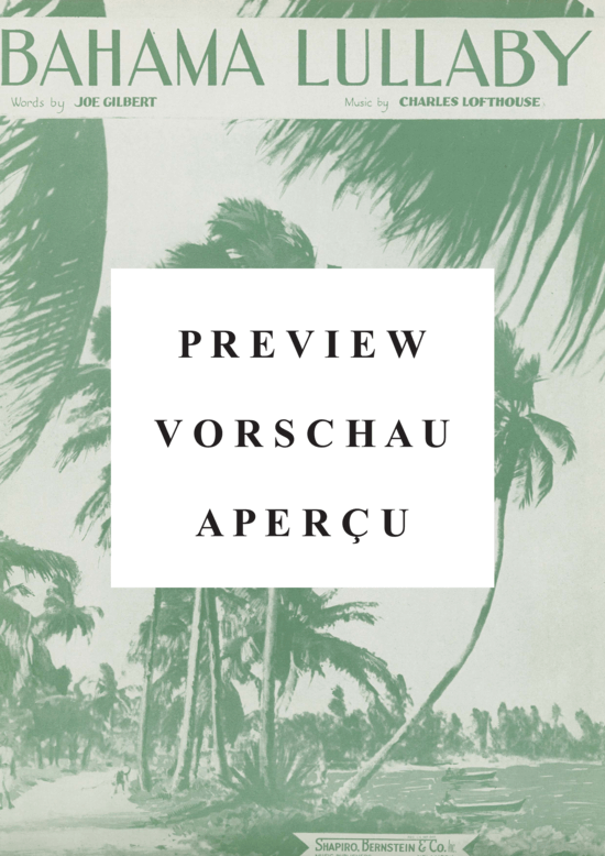 Produktgalerie: Seite 2 von 8 Bahama Lullaby , Lofthouse, Charlie  , Klavier und Gesang