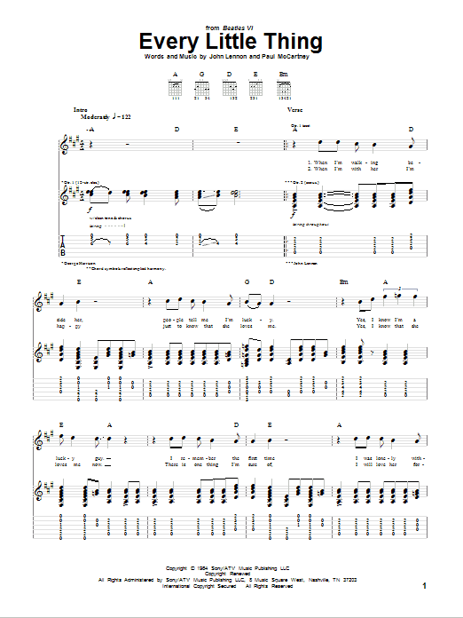 Product gallery: Page 1 of 1 Every Little Thing, The Beatles