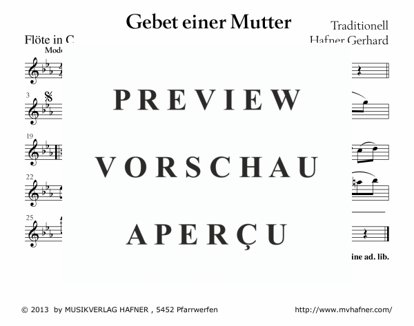 Product gallery: Page 7 of 11 Gebet einer Mutter, , (large wind orchestra)
