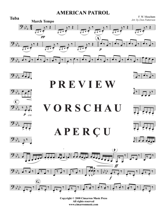 Produktgalerie: Seite 15 von 16 American Patrol Marsch , , (Blechbläserquintett)