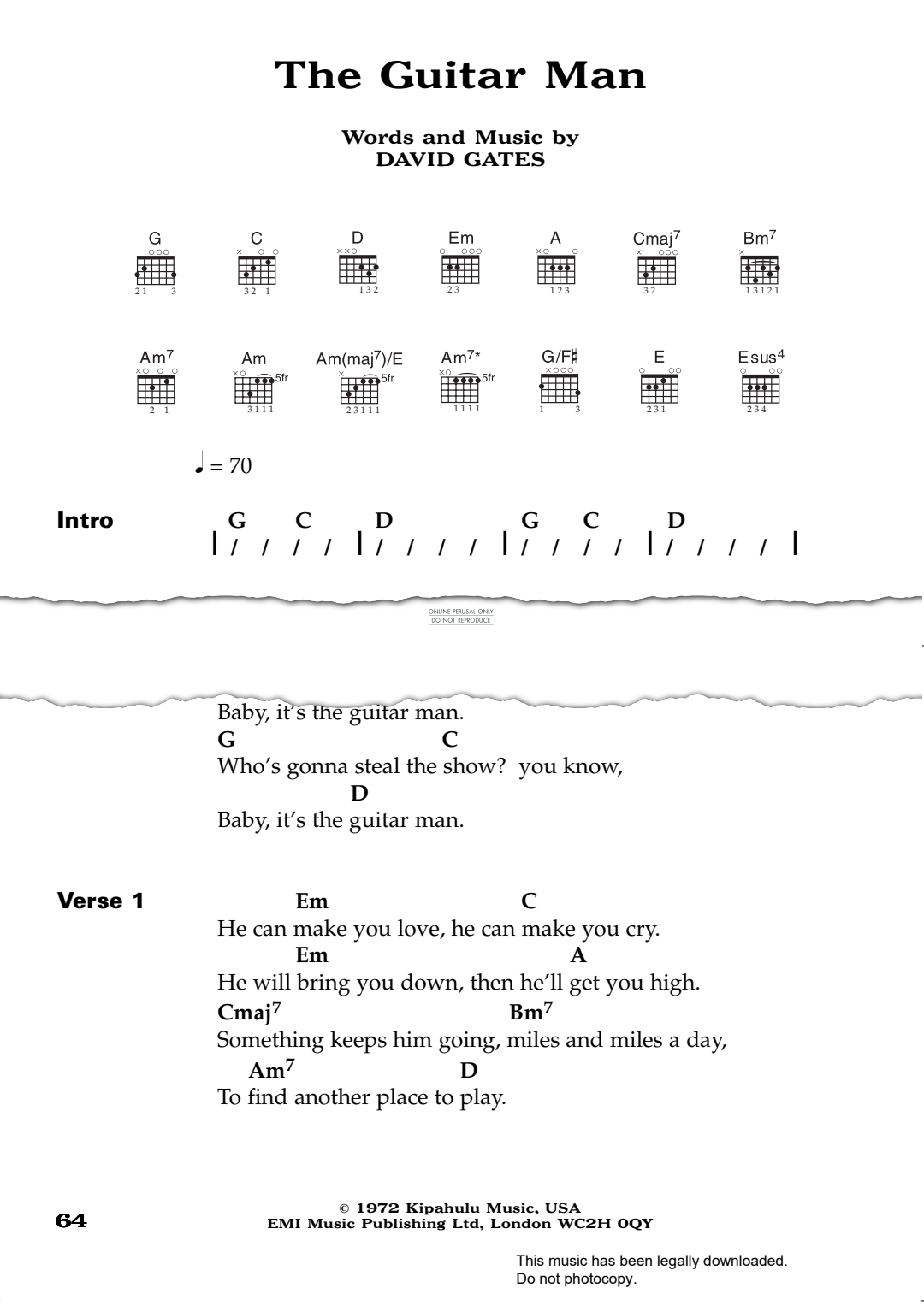 Produktbild zu: The Guitar Man