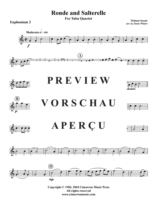 Product gallery: Page 10 of 13 Ronde u. Salterelle , , (Tuba Quartet: 2x Baritone, 2xTuba)