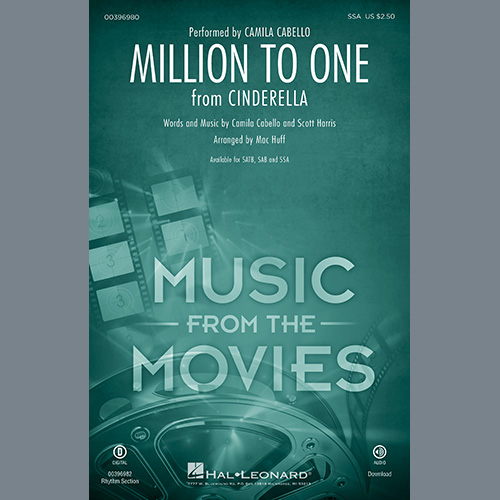 Produktbild zu: Million To One (from the Amazon Original Movie Cinderella) (arr. Mac Huff)