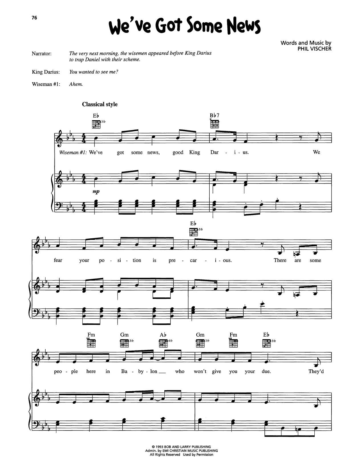 Produktgalerie: Seite 1 von 1 We've Got Some News, VeggieTales, Gesang, Gitarre, Klavier