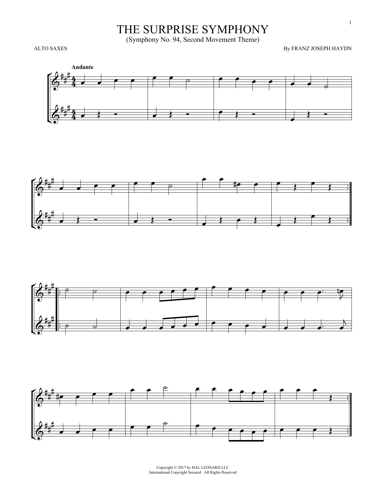 Product gallery: Page 1 of 1 The Surprise Symphony, Franz Joseph Haydn
