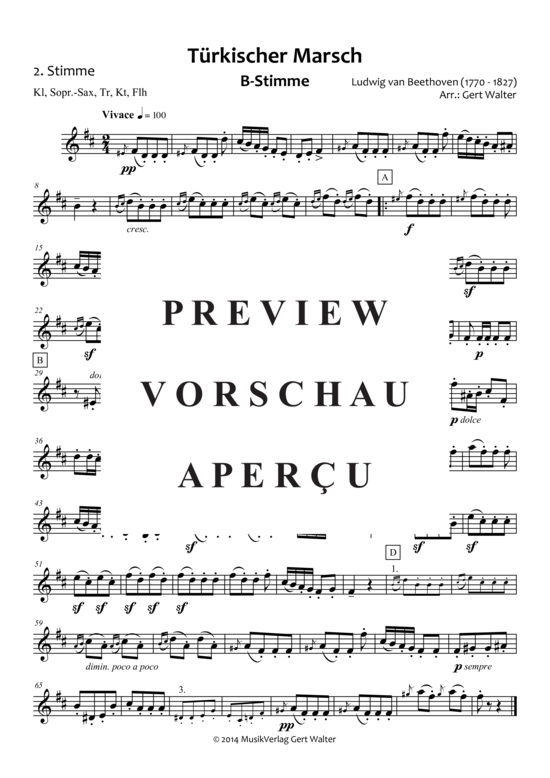 gallery: Türkischer Marsch , , (Quintett flexible Besetzung)